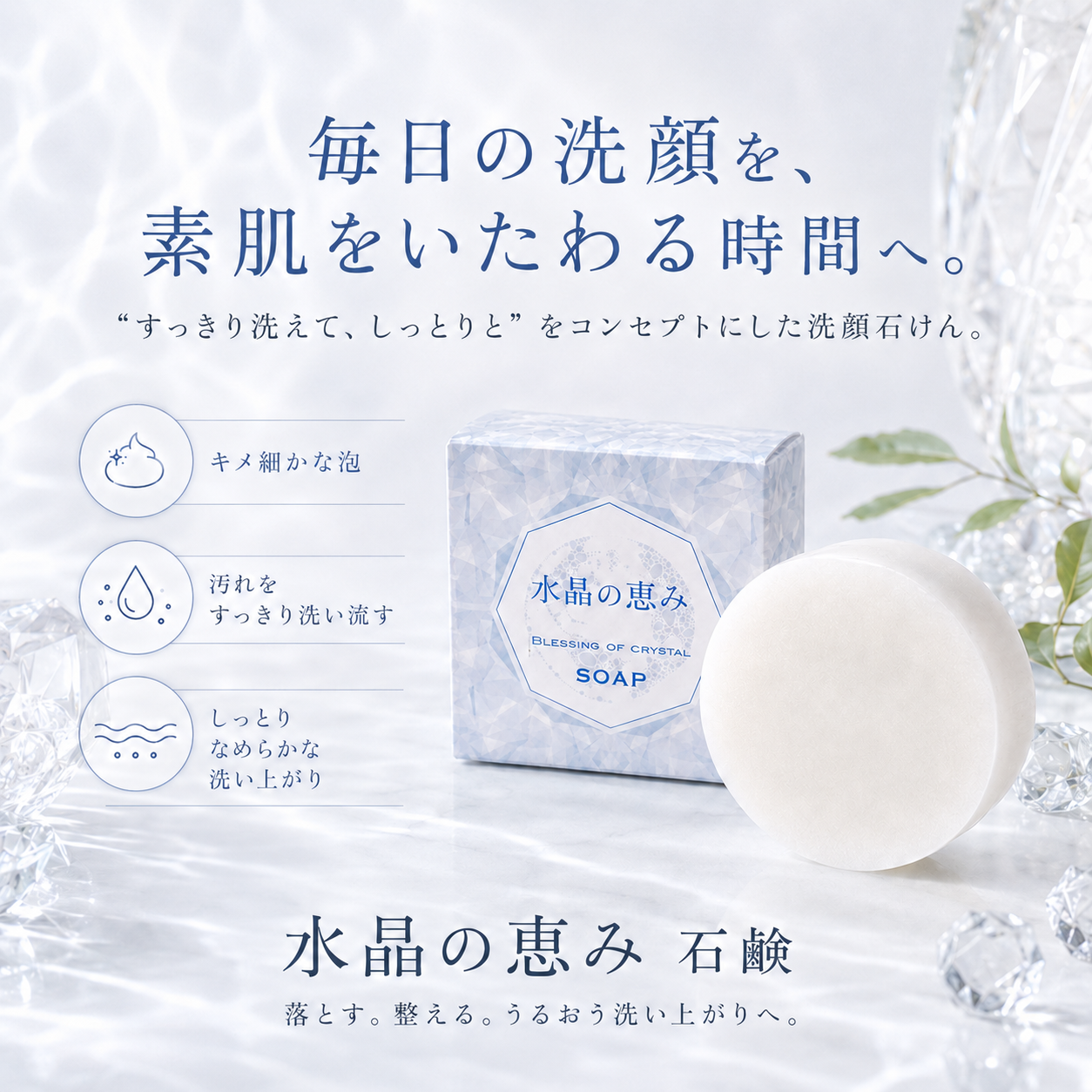 水晶の恵み石鹸