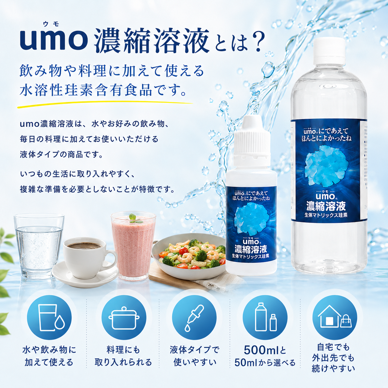 水溶性珪素umo濃縮溶液