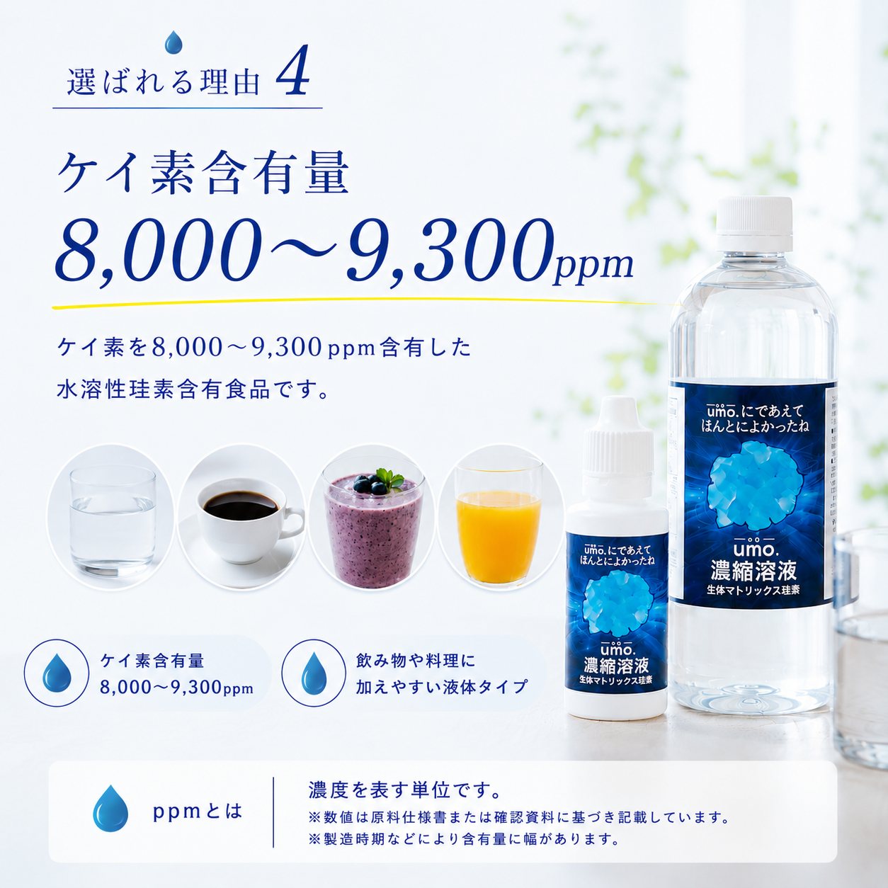 水溶性珪素umo濃縮溶液